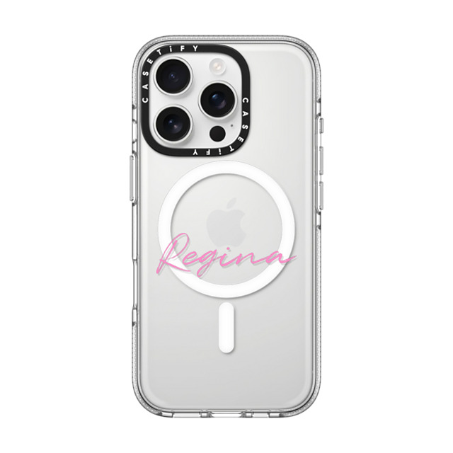 CASETiFY iPhone 16 Pro ケース クリア クリア ケース MagSafe対応 Custom Case - Regina