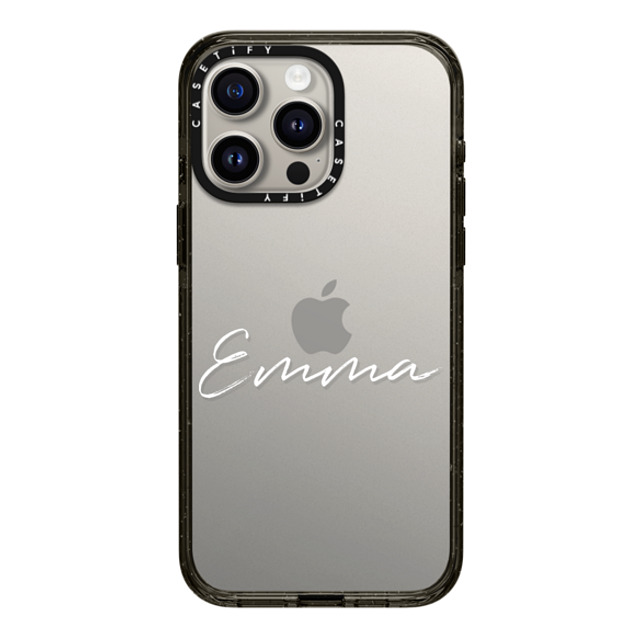 CASETiFY iPhone 15 Pro Max ケース ブラック インパクトケース Custom Case - Emma