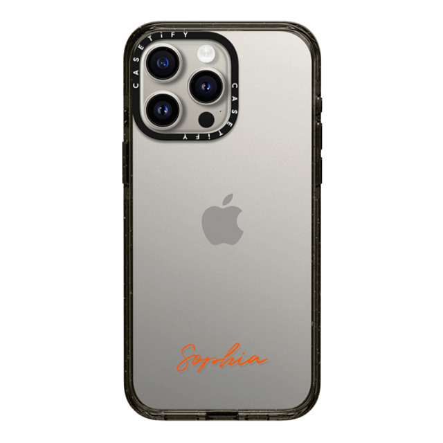 CASETiFY iPhone 15 Pro Max ケース ブラック インパクトケース Custom Case - Sophia