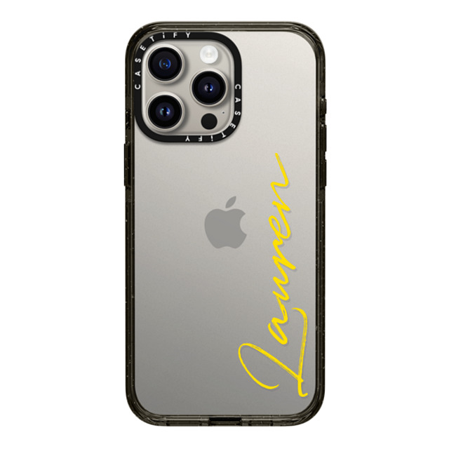 CASETiFY iPhone 15 Pro Max ケース ブラック インパクトケース Custom Case - Lauren