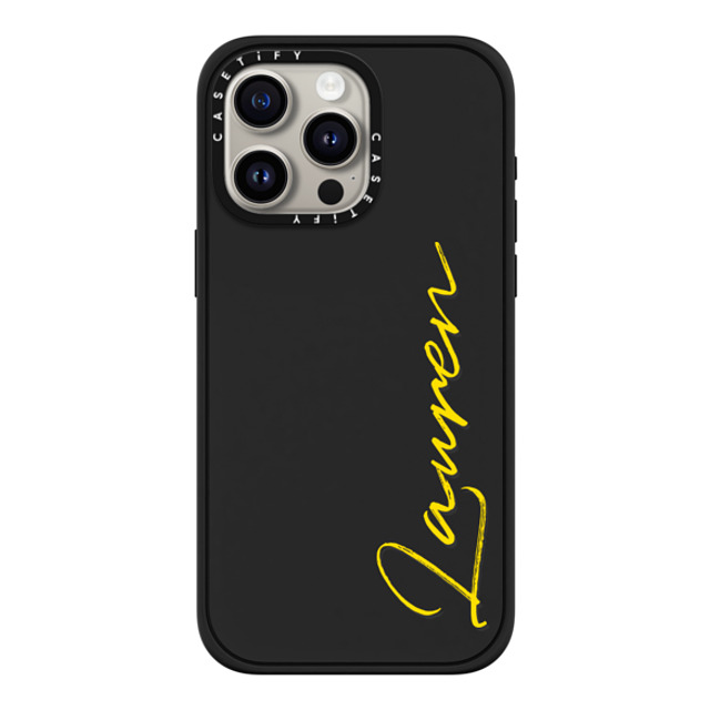 CASETiFY iPhone 15 Pro Max ケース マットブラック インパクトケース MagSafe対応 Custom Case - Lauren