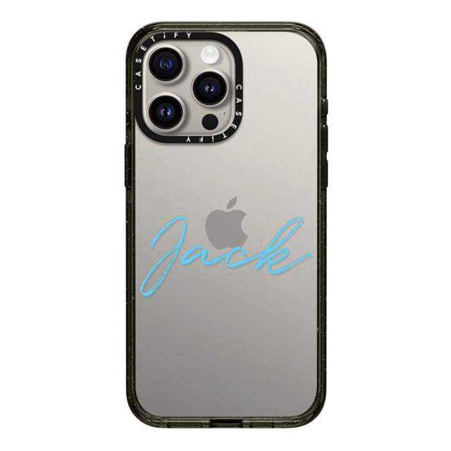 CASETiFY iPhone 15 Pro Max ケース ブラック インパクトケース Custom Case - Jack