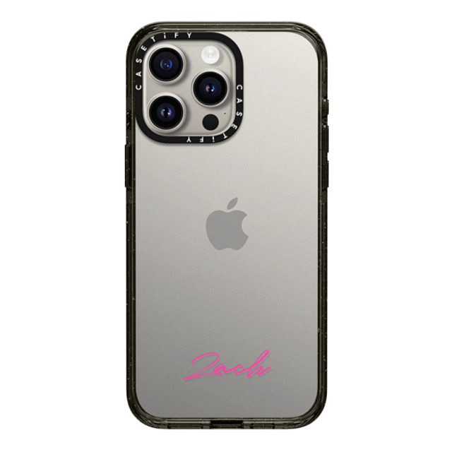 CASETiFY iPhone 15 Pro Max ケース ブラック インパクトケース Custom Case - Zach