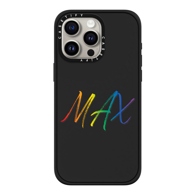 CASETiFY iPhone 15 Pro Max ケース マットブラック インパクトケース MagSafe対応 Custom Case - MAX