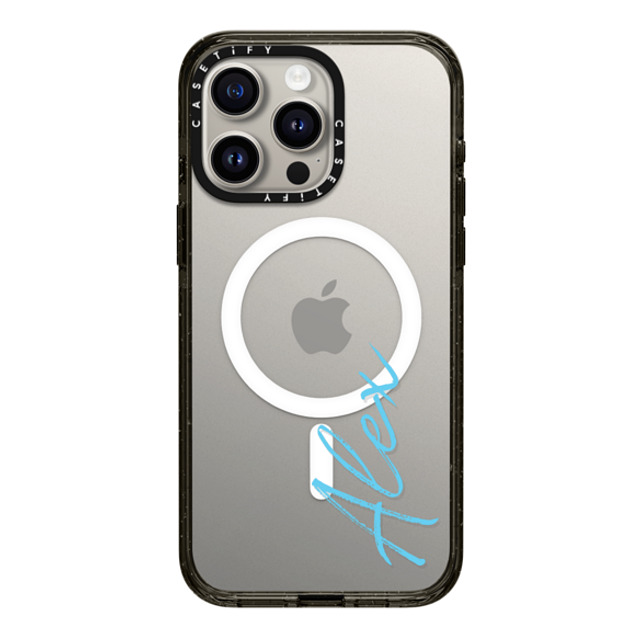 CASETiFY iPhone 15 Pro Max ケース ブラック インパクトケース MagSafe対応 Custom Case - Alex