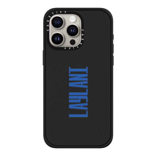 CASETiFY iPhone 15 Pro Max ケース マットブラック インパクトケース MagSafe対応 Custom Case - Laylani