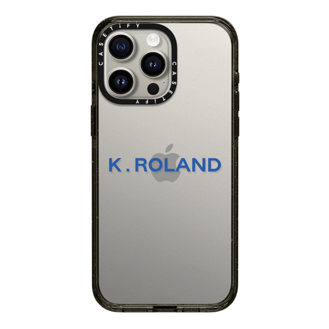 CASETiFY iPhone 15 Pro Max ケース ブラック インパクトケース Custom Case - k. Roland