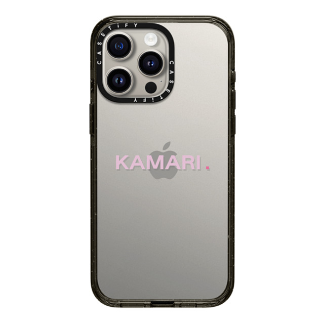 CASETiFY iPhone 15 Pro Max ケース ブラック インパクトケース Custom Case - Kamari.