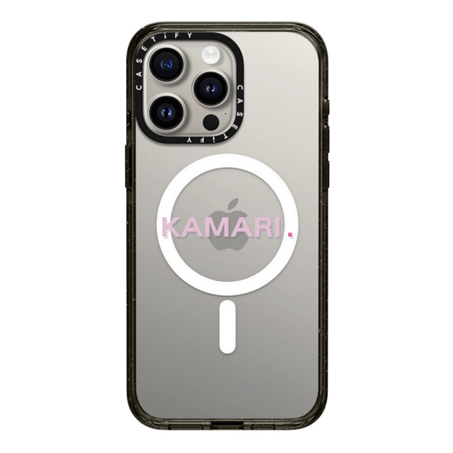 CASETiFY iPhone 15 Pro Max ケース ブラック インパクトケース MagSafe対応 Custom Case - Kamari.