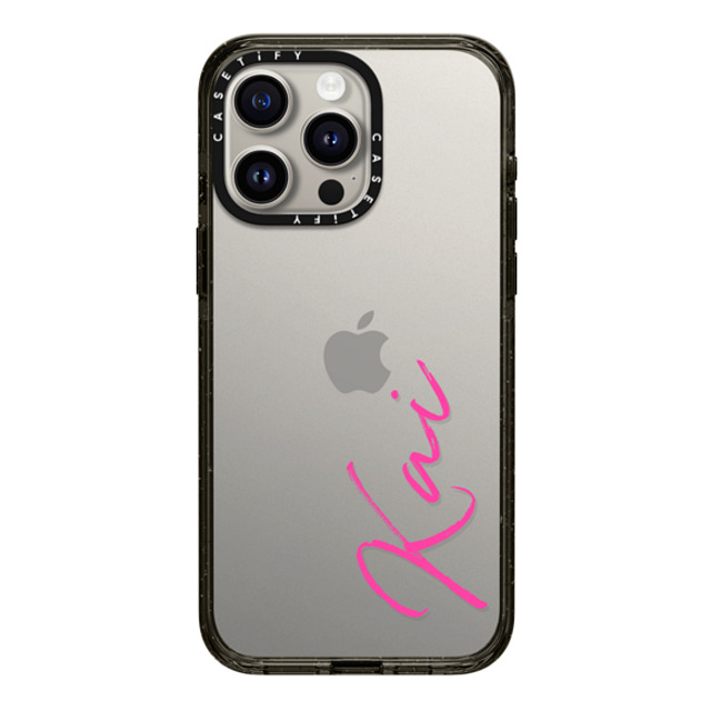 CASETiFY iPhone 15 Pro Max ケース ブラック インパクトケース Custom Case - Kai