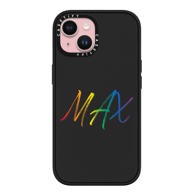 CASETiFY iPhone 15 ケース マットブラック インパクトケース MagSafe対応 Custom Case - MAX