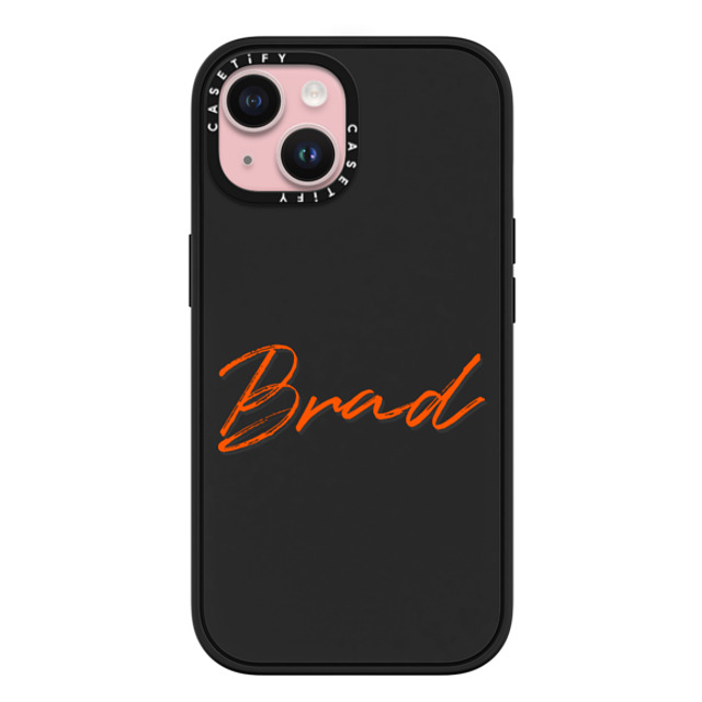 CASETiFY iPhone 15 ケース マットブラック インパクトケース MagSafe対応 Custom Case - Brad