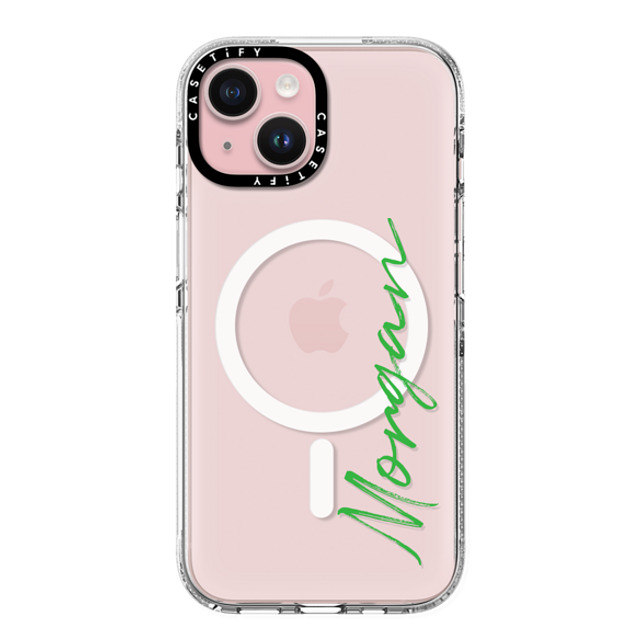 CASETiFY iPhone 15 ケース クリア クリア ケース MagSafe対応 Custom Case - Morgan