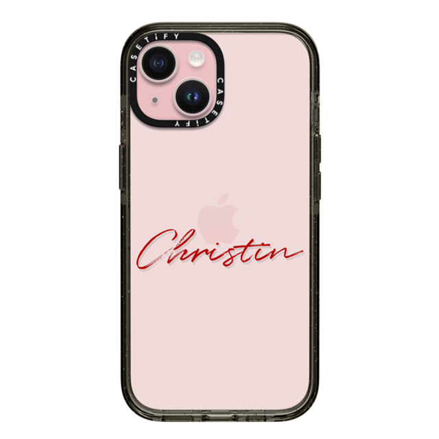 CASETiFY iPhone 15 ケース ブラック インパクトケース Custom Case - Christin