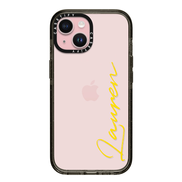 CASETiFY iPhone 15 ケース ブラック インパクトケース Custom Case - Lauren