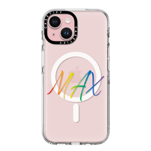 CASETiFY iPhone 15 ケース クリア クリア ケース MagSafe対応 Custom Case - MAX