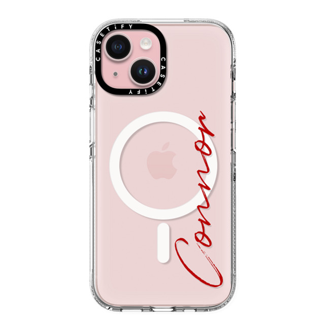 CASETiFY iPhone 15 ケース クリア クリア ケース MagSafe対応 Custom Case - Connor