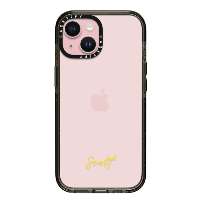 CASETiFY iPhone 15 ケース ブラック インパクトケース Custom Case - Scott