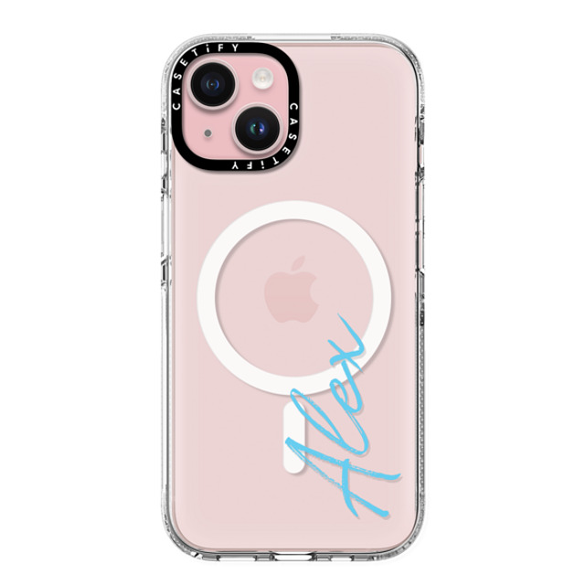 CASETiFY iPhone 15 ケース クリア クリア ケース MagSafe対応 Custom Case - Alex