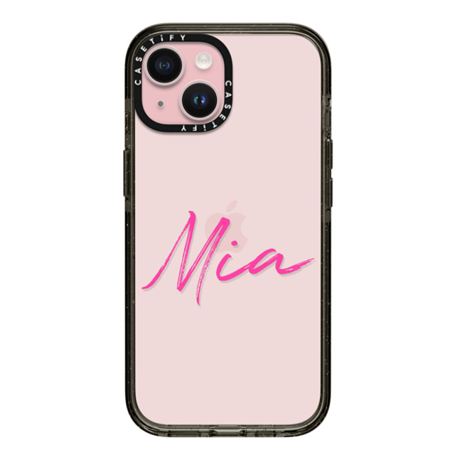 CASETiFY iPhone 15 ケース ブラック インパクトケース Custom Case - Mia