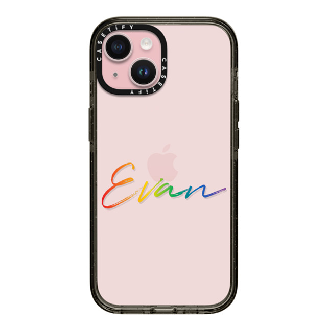 CASETiFY iPhone 15 ケース ブラック インパクトケース Custom Case - Evan