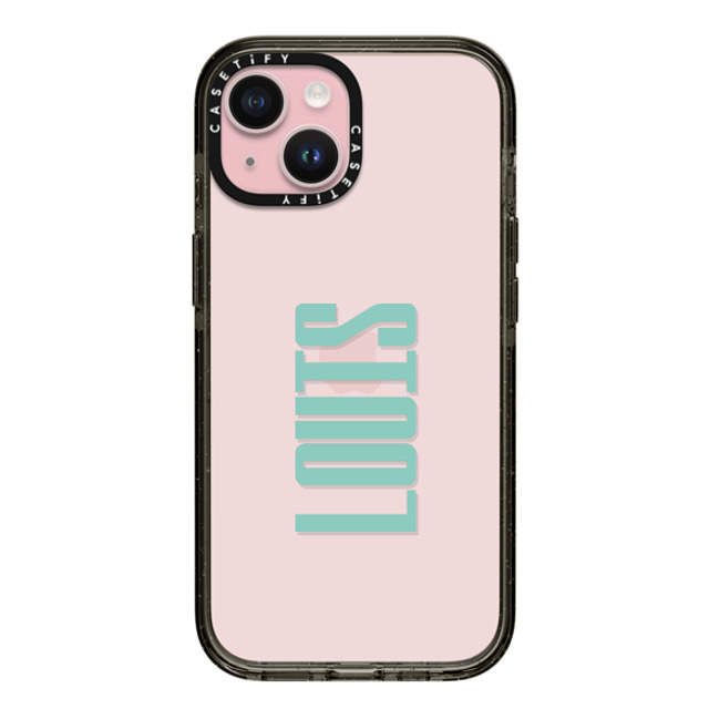 CASETiFY iPhone 15 ケース ブラック インパクトケース Custom Case - Louis