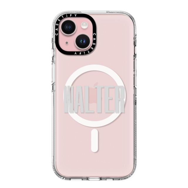 CASETiFY iPhone 15 ケース クリア クリア ケース MagSafe対応 Custom Case - Walter