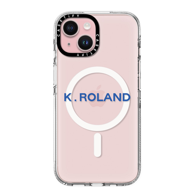 CASETiFY iPhone 15 ケース クリア クリア ケース MagSafe対応 Custom Case - k. Roland