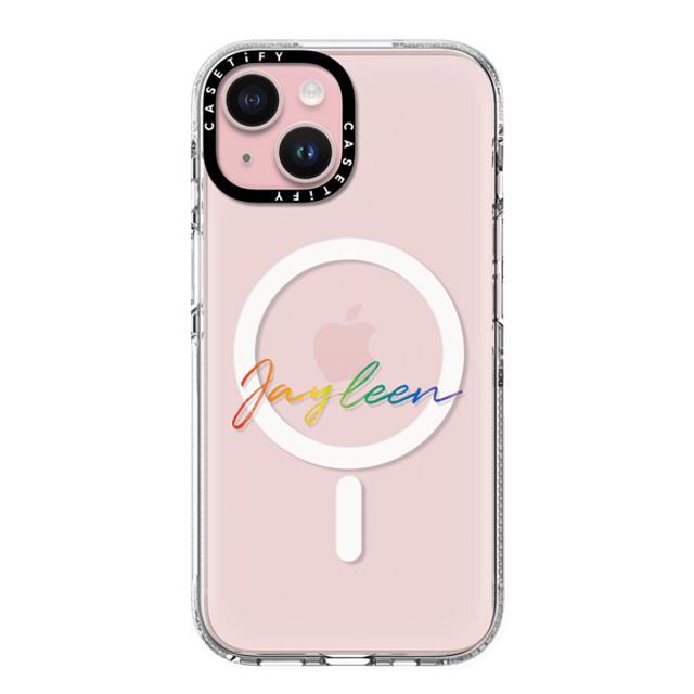 CASETiFY iPhone 15 ケース クリア クリア ケース MagSafe対応 Custom Case - Jayleen