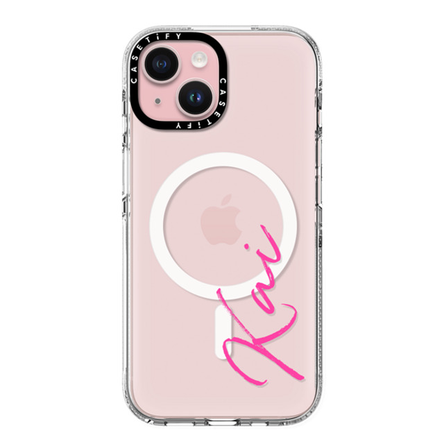 CASETiFY iPhone 15 ケース クリア クリア ケース MagSafe対応 Custom Case - Kai