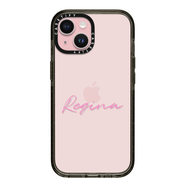 CASETiFY iPhone 15 ケース ブラック インパクトケース Custom Case - Regina