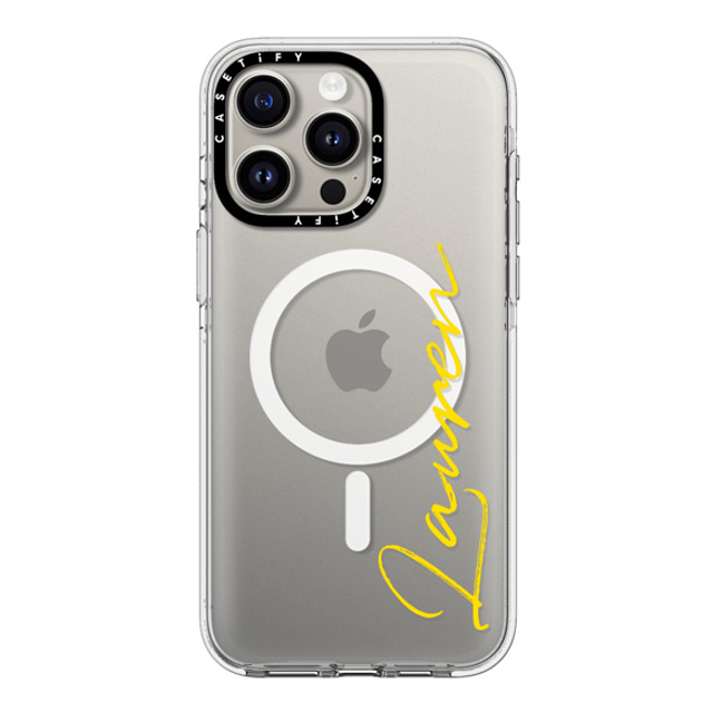 CASETiFY iPhone 15 Pro Max ケース クリア クリア ケース MagSafe対応 Custom Case - Lauren