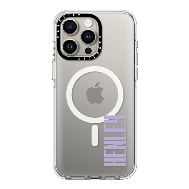 CASETiFY iPhone 15 Pro Max ケース クリア クリア ケース MagSafe対応 Custom Case - Henley