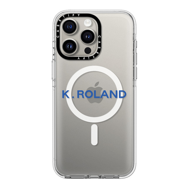 CASETiFY iPhone 15 Pro Max ケース クリア クリア ケース MagSafe対応 Custom Case - k. Roland