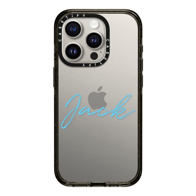 CASETiFY iPhone 15 Pro ケース ブラック インパクトケース Custom Case - Jack