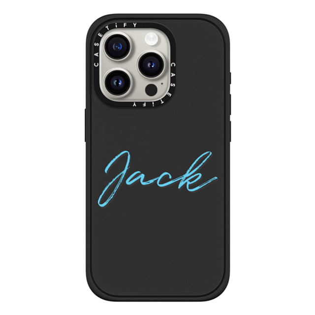 CASETiFY iPhone 15 Pro ケース マットブラック インパクトケース MagSafe対応 Custom Case - Jack