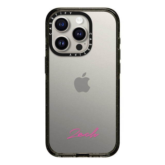 CASETiFY iPhone 15 Pro ケース ブラック インパクトケース Custom Case - Zach