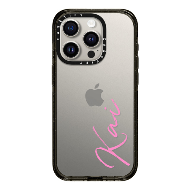 CASETiFY iPhone 15 Pro ケース ブラック インパクトケース Custom Case - Kai