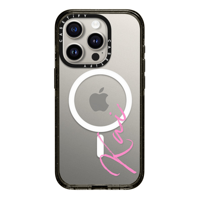 CASETiFY iPhone 15 Pro ケース ブラック インパクトケース MagSafe対応 Custom Case - Kai