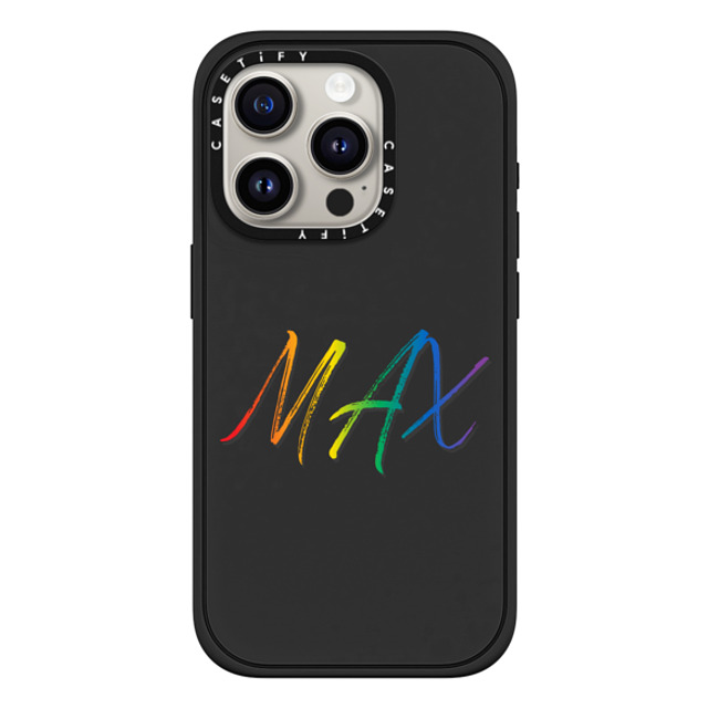 CASETiFY iPhone 15 Pro ケース マットブラック インパクトケース MagSafe対応 Custom Case - MAX