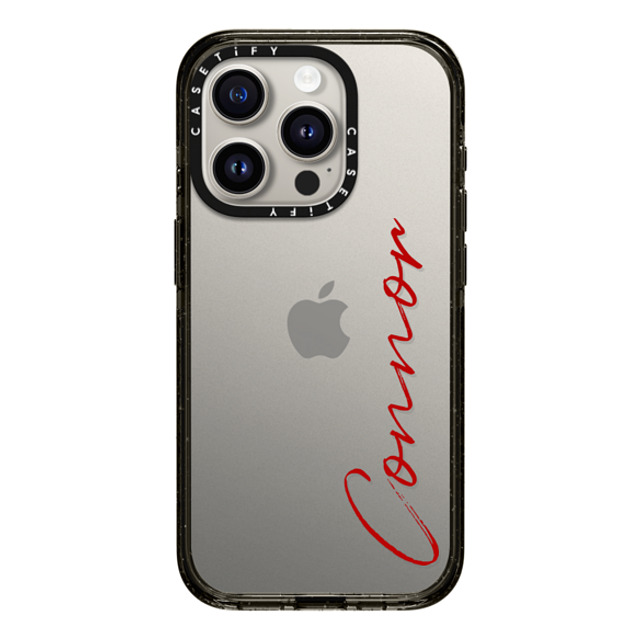 CASETiFY iPhone 15 Pro ケース ブラック インパクトケース Custom Case - Connor