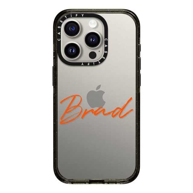 CASETiFY iPhone 15 Pro ケース ブラック インパクトケース Custom Case - Brad