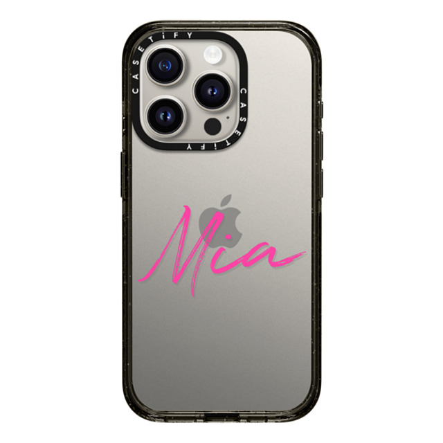 CASETiFY iPhone 15 Pro ケース ブラック インパクトケース Custom Case - Mia