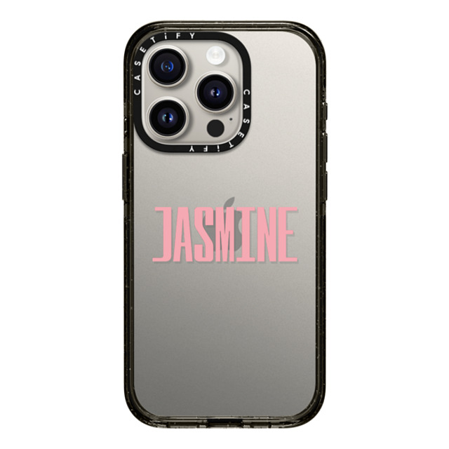 CASETiFY iPhone 15 Pro ケース ブラック インパクトケース Custom Case - Jasmine