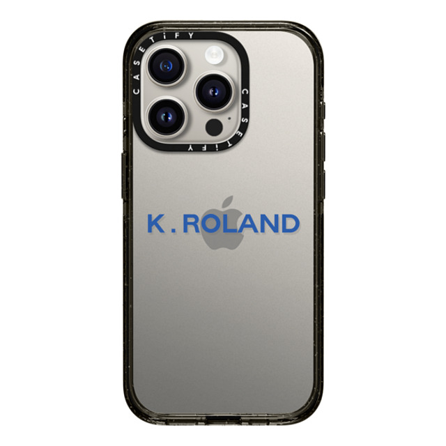 CASETiFY iPhone 15 Pro ケース ブラック インパクトケース Custom Case - k. Roland