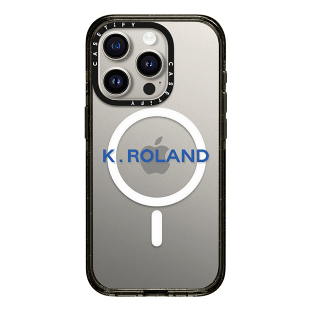 CASETiFY iPhone 15 Pro ケース ブラック インパクトケース MagSafe対応 Custom Case - k. Roland