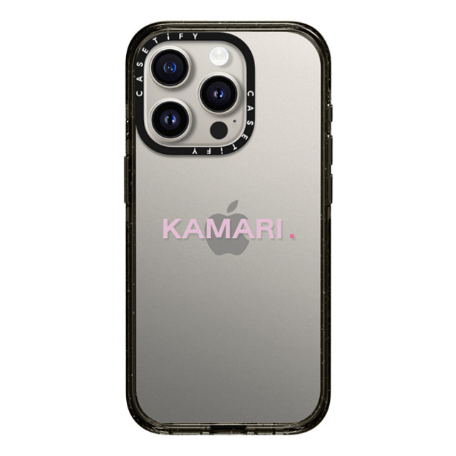 CASETiFY iPhone 15 Pro ケース ブラック インパクトケース Custom Case - Kamari.