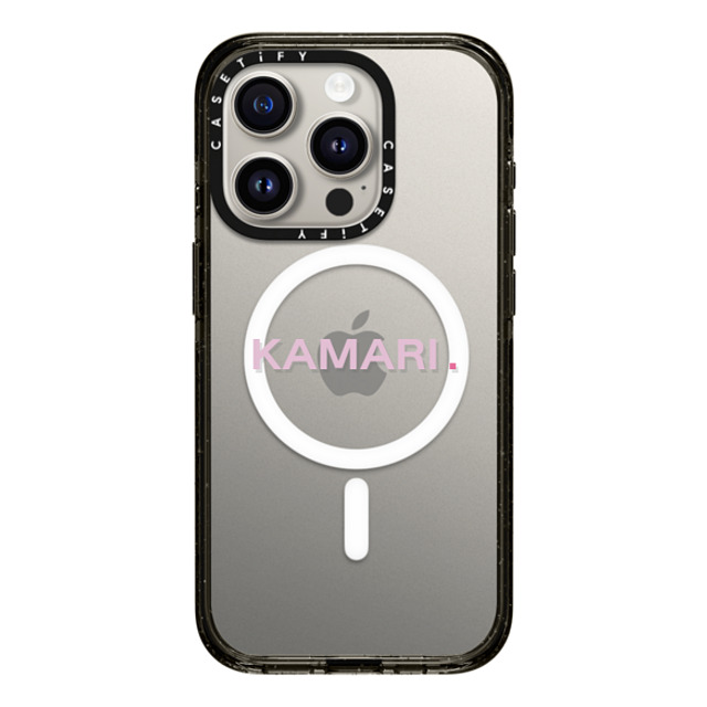 CASETiFY iPhone 15 Pro ケース ブラック インパクトケース MagSafe対応 Custom Case - Kamari.