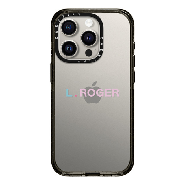 CASETiFY iPhone 15 Pro ケース ブラック インパクトケース Custom Case - l. Roger