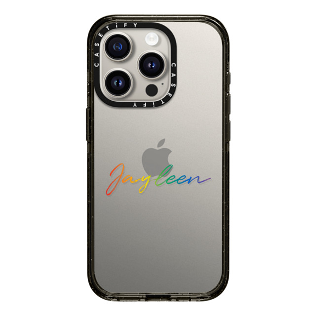 CASETiFY iPhone 15 Pro ケース ブラック インパクトケース Custom Case - Jayleen